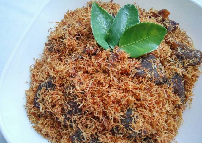 bikin serundeng daging sapi