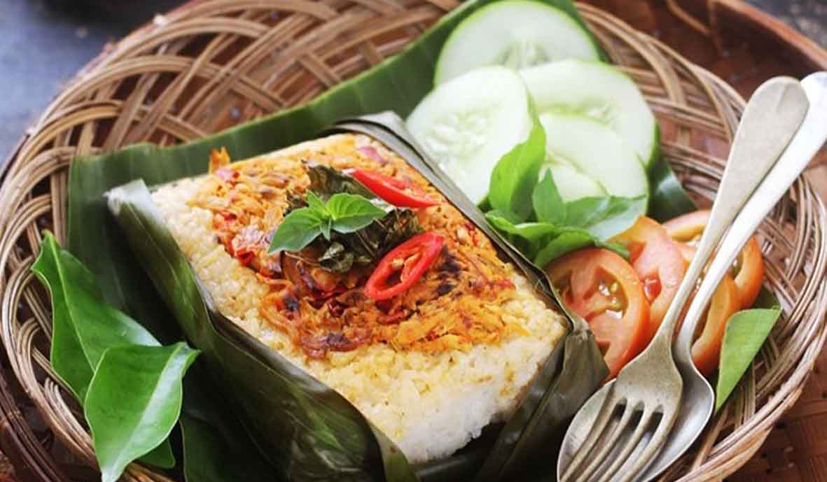 ayam suwir nasi bakar