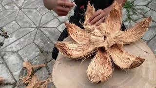 usaha rumahan sabut kelapa